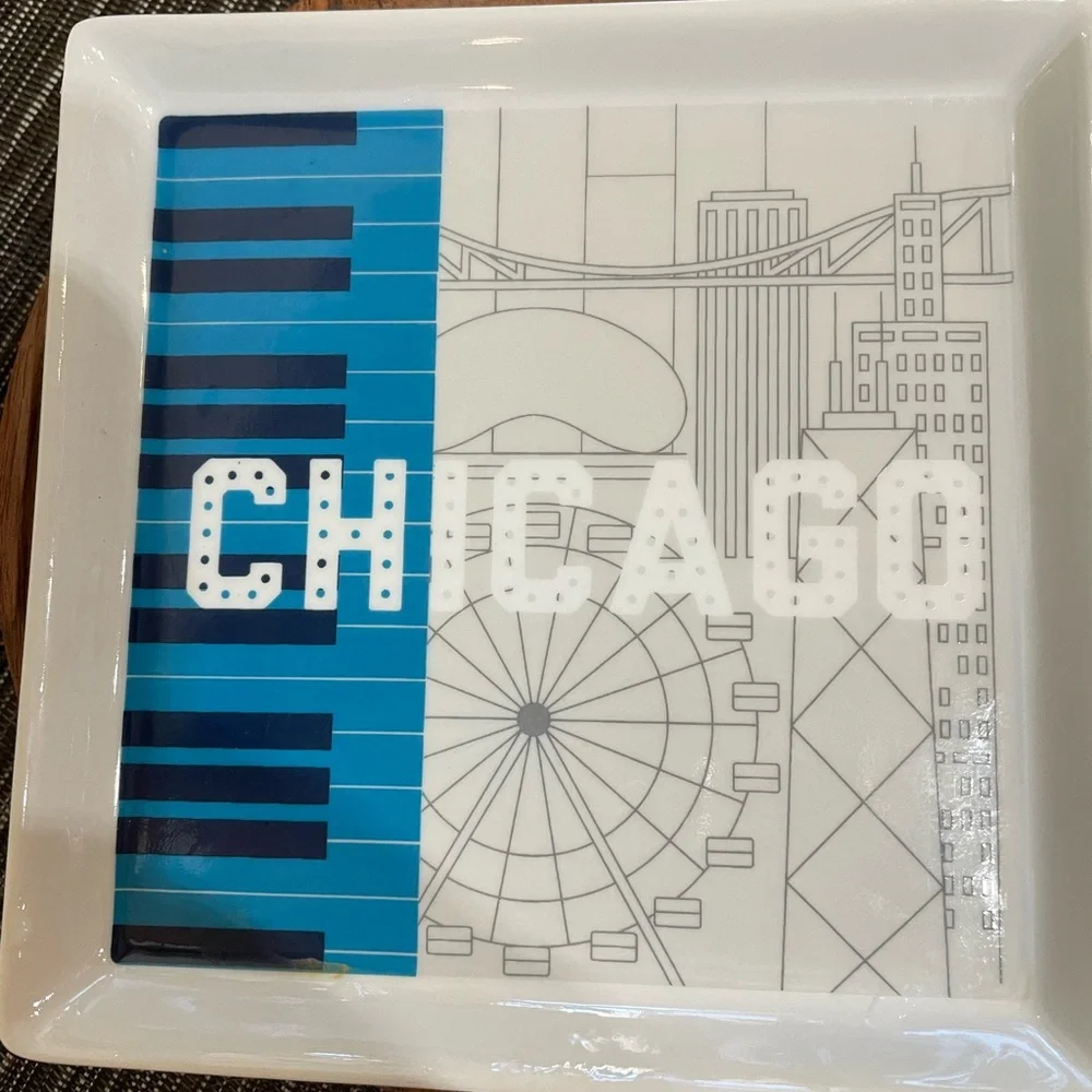 Crate & Barrel City Music Plates – Set of 6